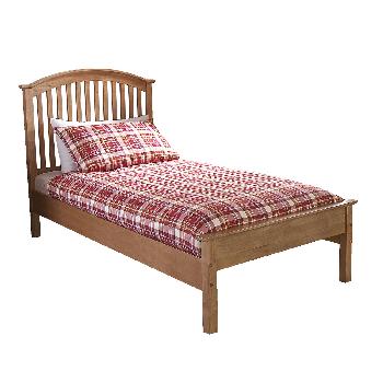 Madrid Natural Wooden Bed Frame Single