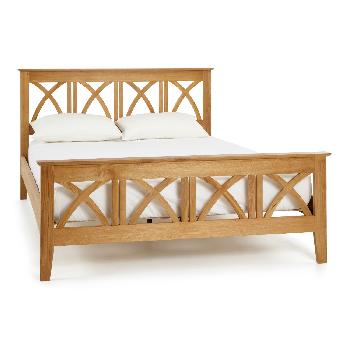 Maiden Oak Wooden Bed Frame King