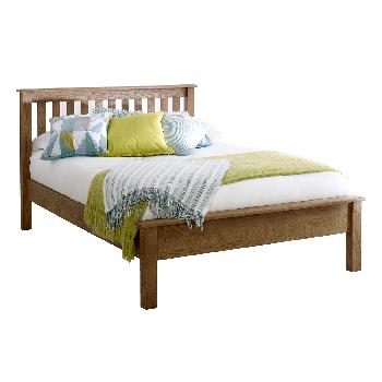 Malvern Oak Low End Bed Frame Double