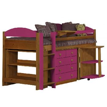 Maximus Antique Long Mid Sleeper Set 1 with Fuschia