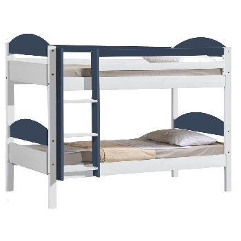 Maximus Bunk Bed In White Bunk bed White and Blue