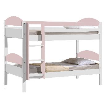 Maximus Bunk Bed In White Bunk bed White and Pink