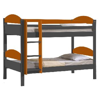 Maximus bunk bed - Single - Graphite and Orange