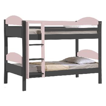 Maximus bunk bed - Single - Graphite and Pink
