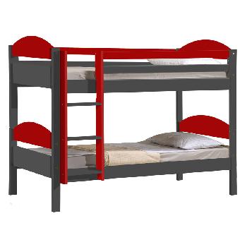 Maximus bunk bed - Single - Graphite and Red