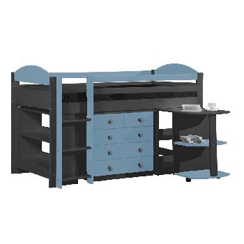 Maximus Graphite Long Mid Sleeper Set 1 with Baby Blue