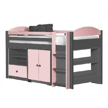 Maximus Graphite Long Mid Sleeper Set 2 with Pink