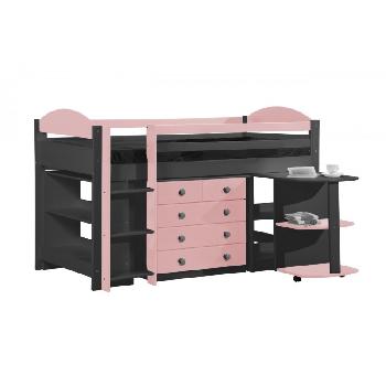 Maximus Graphite Mid Sleeper Set 1 with Pink