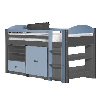 Maximus Graphite Mid Sleeper Set 2 with Baby Blue