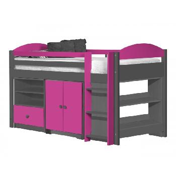 Maximus Graphite Mid Sleeper Set 2 with Fuschia