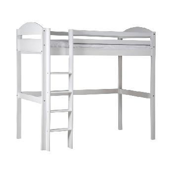 Maximus High Sleeper in White Maximus high sleeper frame White and White