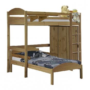 Maximus L Shape Antique Long High Sleeper Set 1 with Antique