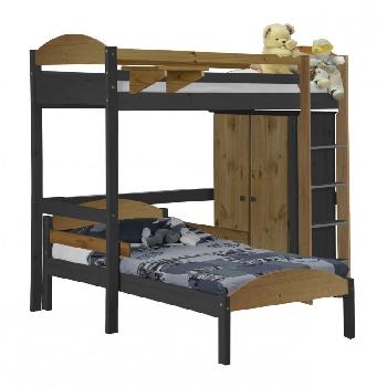 Maximus L Shape Graphite Long High Sleeper Set 1 with Antique