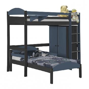 Maximus L Shape Graphite Long High Sleeper Set 1 with Blue