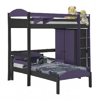 Maximus L Shape Graphite Long High Sleeper Set 1 with Lilac