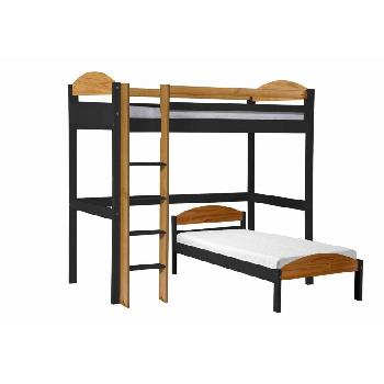 Maximus L Shape Graphite Long High Sleeper with Antique