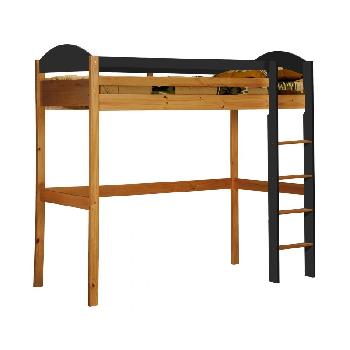Maximus Long Antique High Sleeper Bed with Graphite
