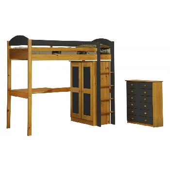 Maximus Long Antique High Sleeper Set 2 with Graphite