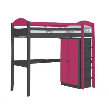 Maximus Long Graphite High Sleeper Set 1 with Fuschia