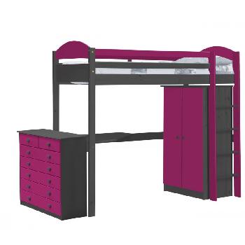 Maximus Long Graphite High Sleeper Set 2 with Fuschia