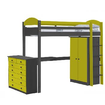 Maximus Long Graphite High Sleeper Set 2 with Lime