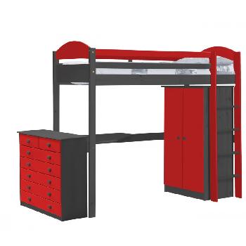 Maximus Long Graphite High Sleeper Set 2 with Red