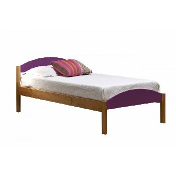 Maximus Long Single Antique Bed Frame Antique with Lilac