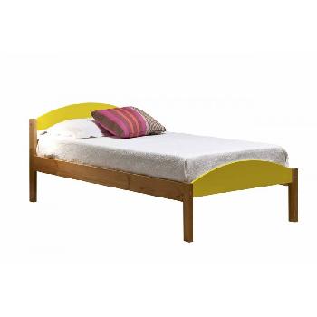 Maximus Long Single Antique Bed Frame Antique with Lime