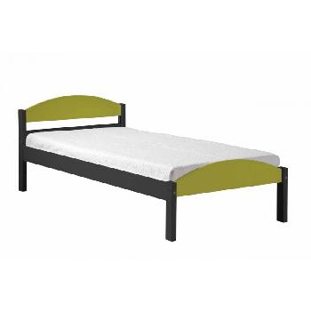 Maximus Long Single Graphite Bed Frame Graphite with Lime