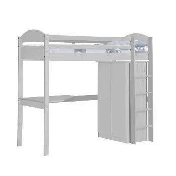 Maximus Long Whitewash High Sleeper Set 1 with White