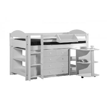 Maximus Whitewash Long Mid Sleeper Set 1 with White