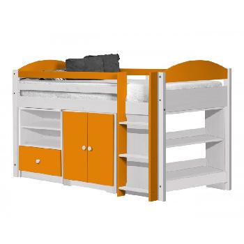 Maximus Whitewash Long Mid Sleeper Set 2 with Orange