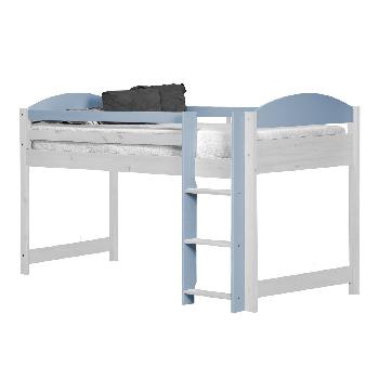 Maximus Whitewash Long Mid Sleeper with Baby Blue