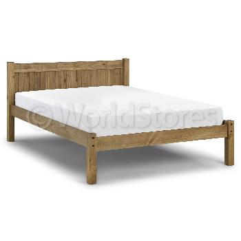 Maya Bed Frame with Mattress and Bedding Bundle Double