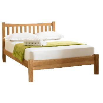 Milan Solid Oak Bed Frame Double