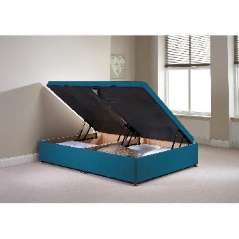 Millbank Ottoman Divan Bed Frame Teal Chenille Fabric King Size 5ft