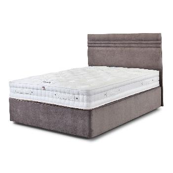 Millbrook Bembridge 1700 Pocket Divan Set - Kingsize - Mushroom Suede - Medium - 2 Drawers