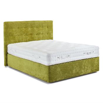 Millbrook Harmony 1400 Pocket Divan Set - Single - Mushroom Suede - Medium - 2 Drawers