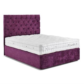 Millbrook Harmony Deluxe 1400 Pocket Divan Set - Single - Azurra Silver - Firm - None