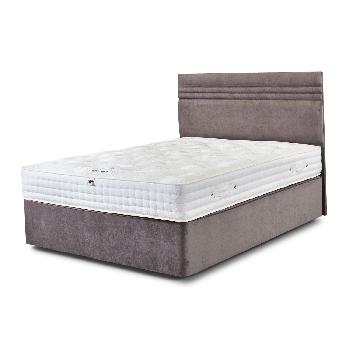 Millbrook Yarmouth 1400 Pocket Divan Set - Double - Mushroom Suede - Medium - 4 Drawers