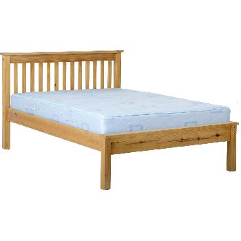 Monaco Low Foot End Bed Frame Double White