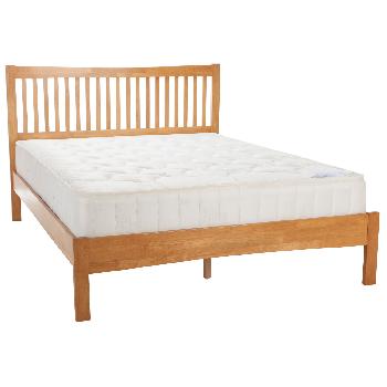 Mya Hevea Bed Frame - Honey Oak Superking