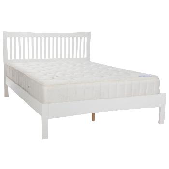 Mya Hevea Bed Frame - Opal White Small Double