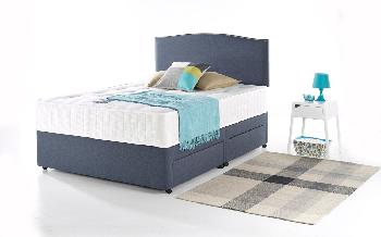 Myers My Deluxe Backcare Ortho Divan, King Size, No Storage, No Headboard Required, My French Linen