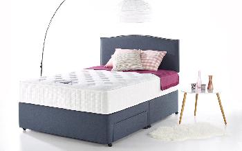 Myers My Really Really Comfy 1200 Pocket Divan, King Size, No Storage, Curvy Headboard, My Caramel Dream