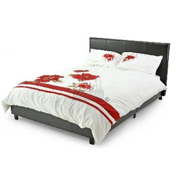 New York Faux Leather Bed Frame Double