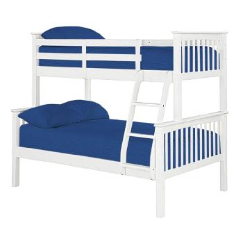 Novaro White Wooden Trio Bunk Bed Novaro White Trio Bunk