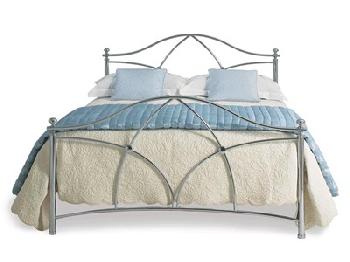 Original Bedstead Co Bansha 5' King Size Chrome Slatted Bedstead Metal Bed
