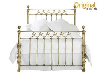 Original Bedstead Co Braemore 4' 6 Double Antique Brass Slatted Bedstead Metal Bed