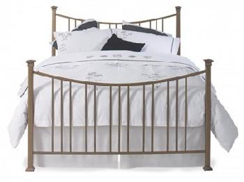 Original Bedstead Co Emyvale in Pewter 4' 6 Double Pewter Slatted Bedstead Metal Bed